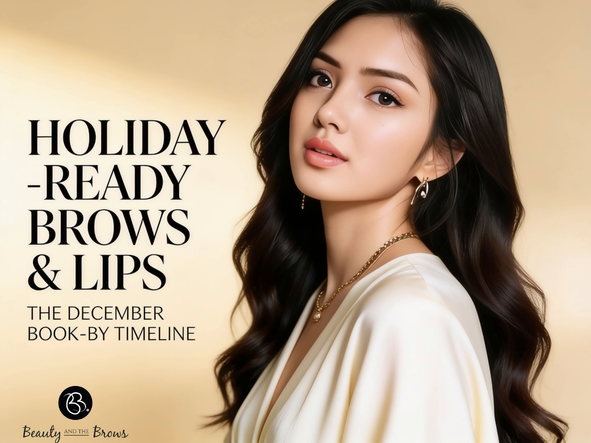 Holiday-Ready Brows and Lips: The Book-By Timeline for December